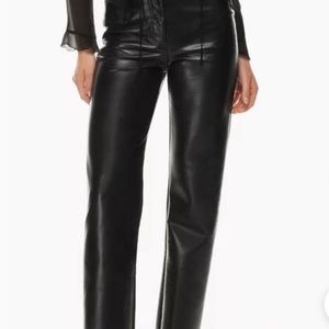 Black Babaton Leather pants. Size 10 and only worn once!